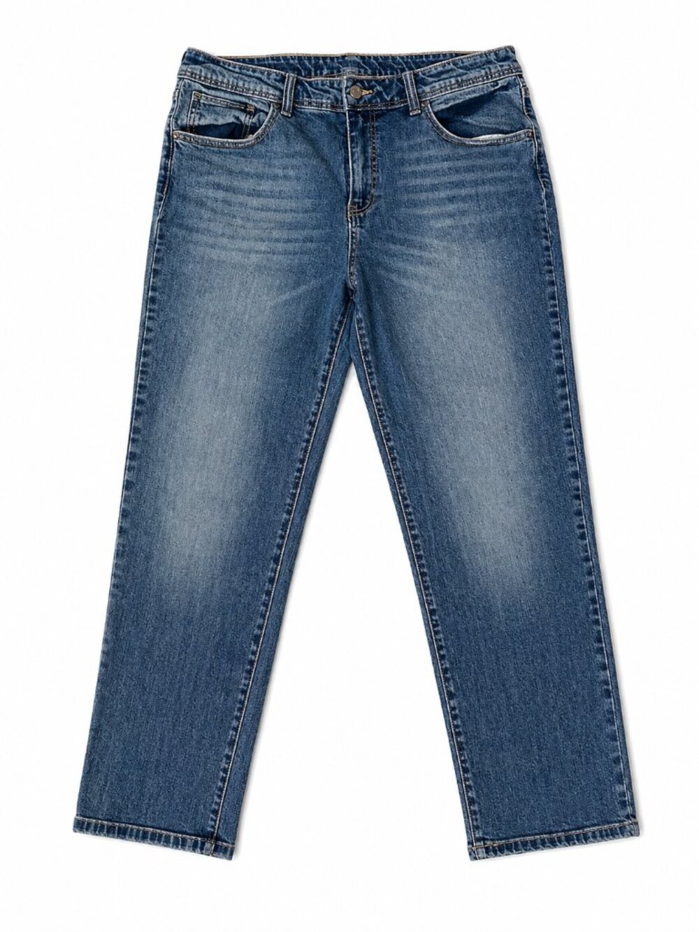 Time and Tru Straight Leg Jeans Size 16 Medium Wash | Like New